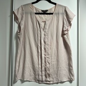 Express Women's Blush Pleated Blouse